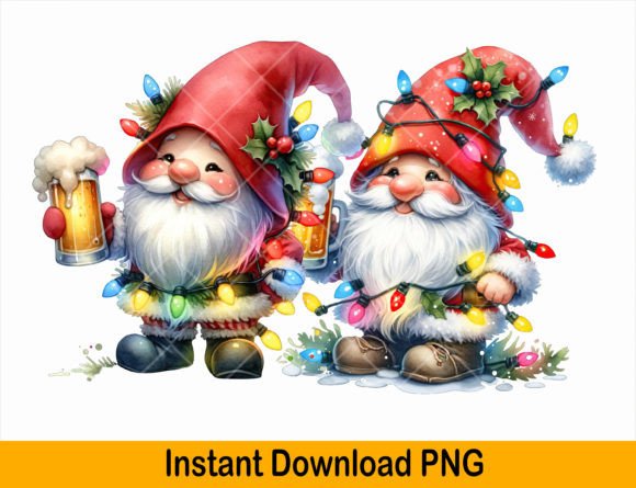 4 Santa Claus Christmas Beer PNG Graphics & T-Shirt Designs Review