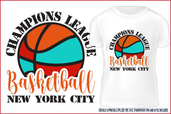 Basketball T-shirt Champions League NYC: Graphics & T-Shirt Designs Review