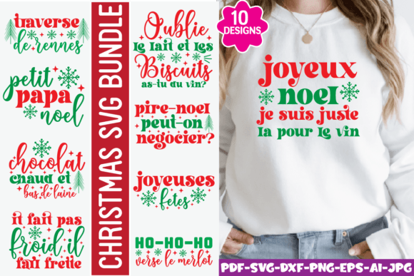 Christmas Svg Bundle: T-Shirt Designs & Graphics