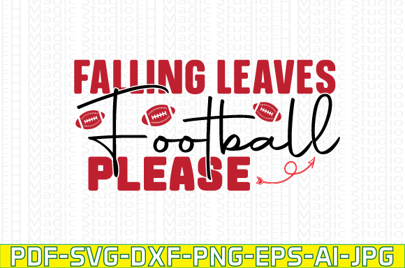 Falling Leaves Football Please: Graphics for T-Shirt Designs