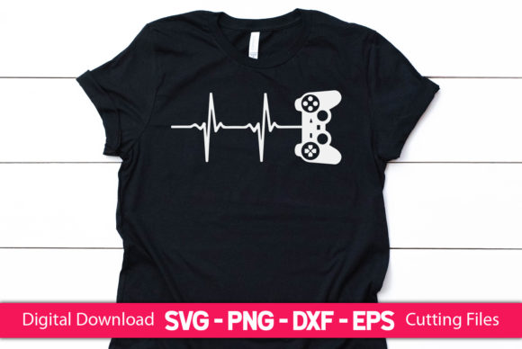 Gamer Heartbeat T-Shirt Graphics & Print Templates Review