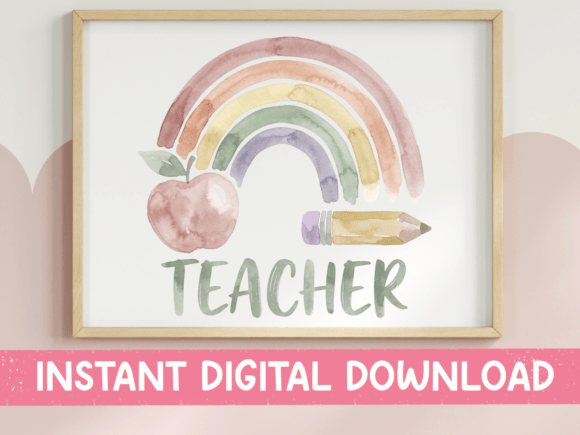Teacher Watercolor Rainbow Boho Design – An Embroidery Review